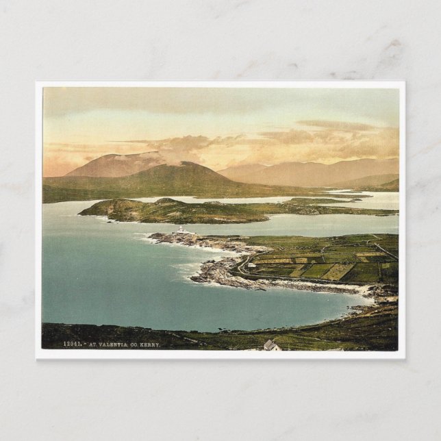 In Valentia. Co. Kerry, Irland selten Fotochrom Postkarte (Vorderseite)