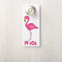 In Verwendung / Vacant rosa Flamingo Bird Badezimm