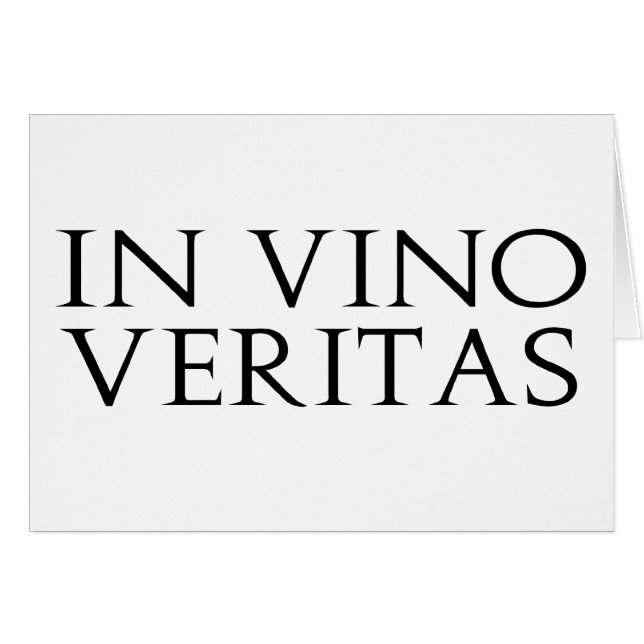 In Vino-Veritas-Karte (Vorderseite (Horizontal))