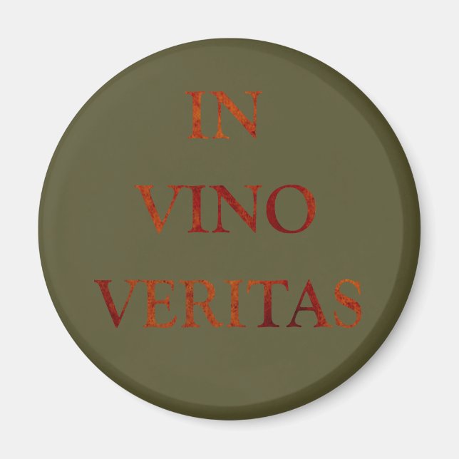 in vino veritas magnet (Vorne)
