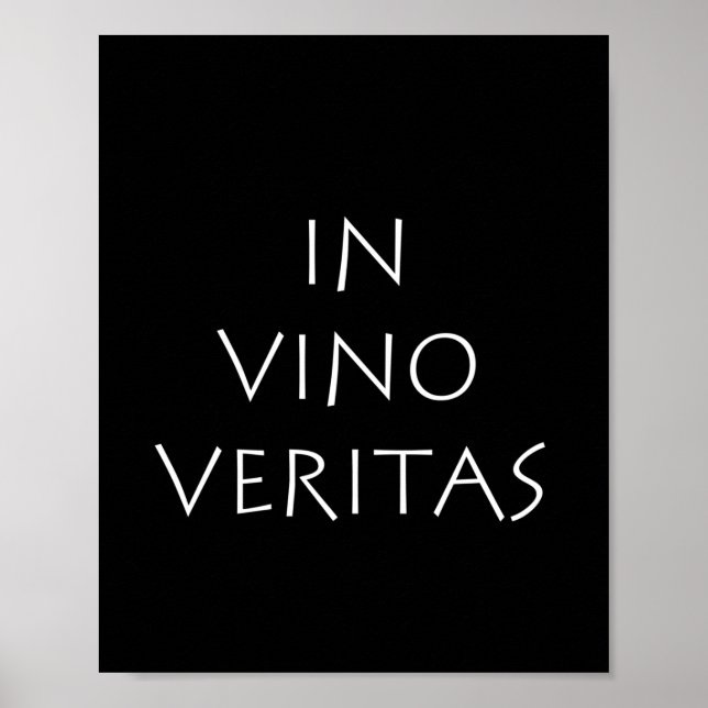 In vino veritas poster (Vorne)