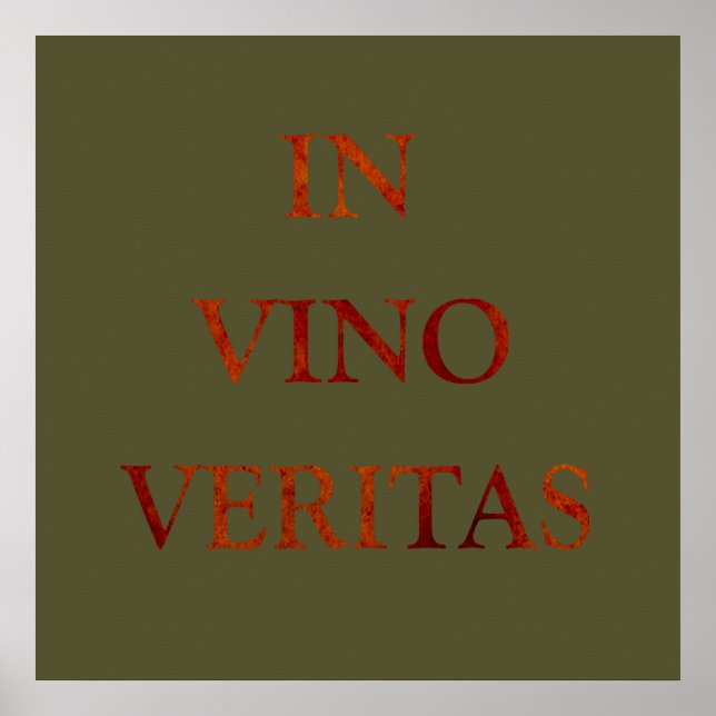in vino veritas poster (Vorne)