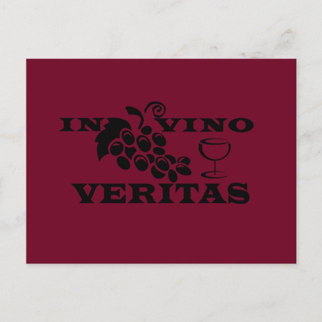 In vino veritas postkarte (Vorderseite)