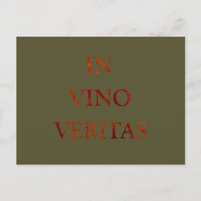 In vino veritas postkarte (Vorderseite)