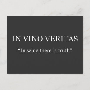In vino veritas postkarte
