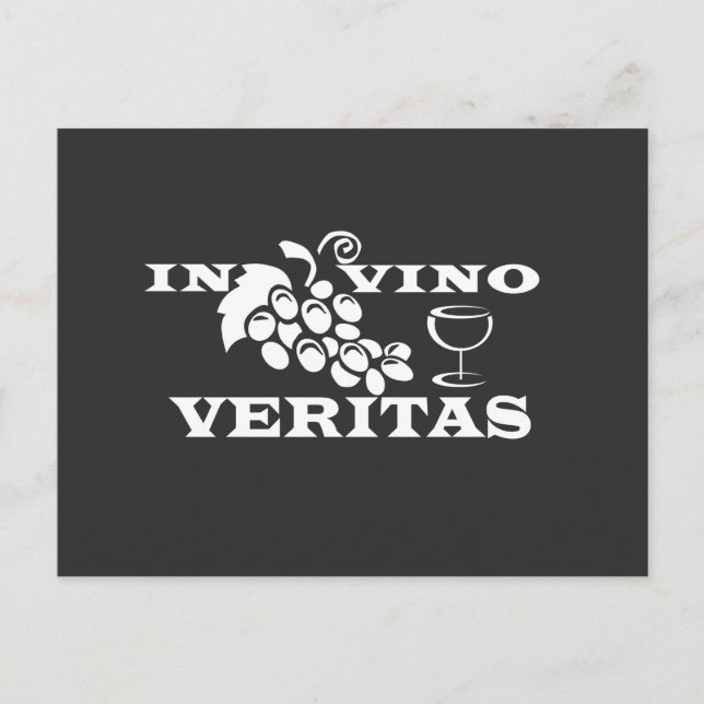 In vino veritas postkarte (Vorderseite)