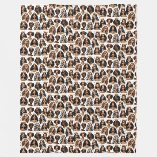 In Weisheit gekrönt Blanket Fleecedecke (Vorderseite)