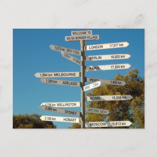 In welche Richtung? Postkarte (Vorderseite)