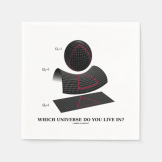 In welchem Universum wohnst du? Astrophysik Serviette