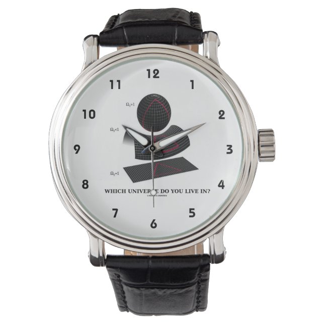 In welchem Universum wohnst du? Physikalischer Spa Armbanduhr (Vorderseite)