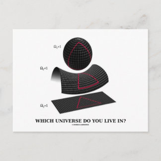 In welchem Universum wohnst du? (Physischer Spaß) Postkarte