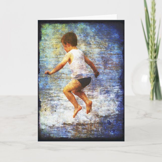 In Wellen springen Karte (Vorderseite)