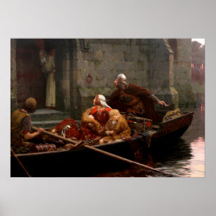 In Zeit der Gefahr, c. 1897 von Edmund Leighton Poster