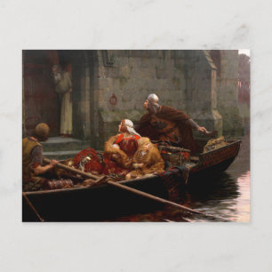 In Zeit der Gefahr, c. 1897 von Edmund Leighton Postkarte