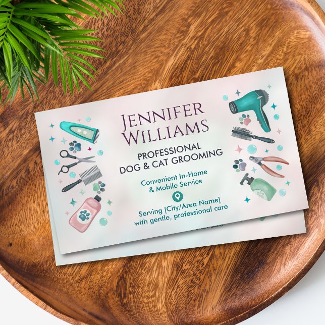 In-Zuhause- und Mobile-Dog- und Katzenzucht für Ha Visitenkarte (Von Creator hochgeladen)