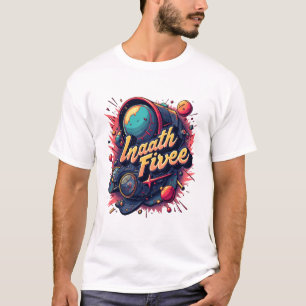 "Inaath Fivee" - Futuristische Raumfahrt & Planete T-Shirt