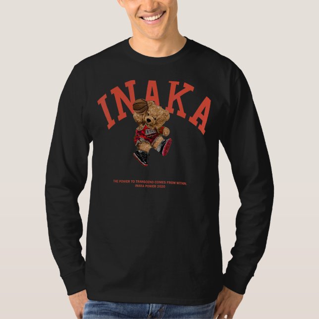Inakas Basketball Bären Design T-Shirt (Vorderseite)