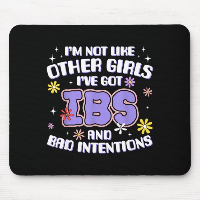 Inappropriate Funny Ibs Meme Embarring Adult Humor Mousepad (Vorne)