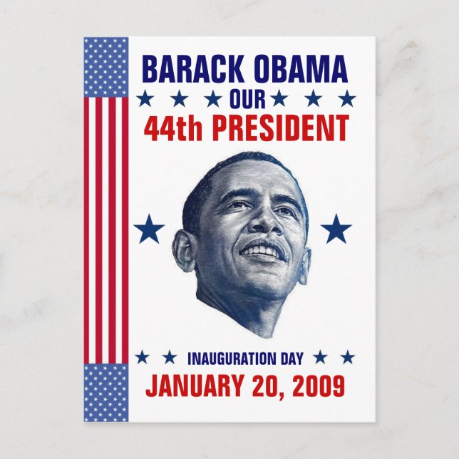 INAUGURATION POSTCARD POSTKARTE (Vorderseite)