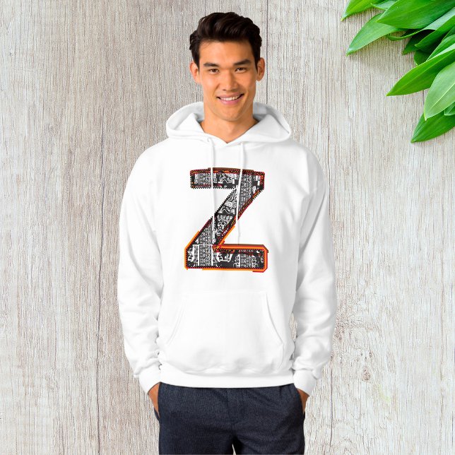 Inca Letter Z Artistic Schriftart Hoodie (Von Creator hochgeladen)