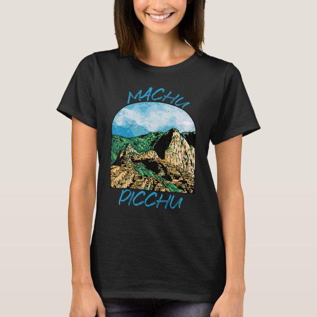 Inca Peru Machu Picchu Souvenir Südamerika T-Shirt (Vorderseite)