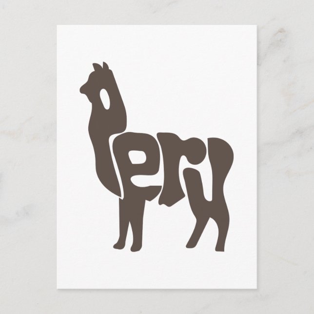 Inca Peru Peruanische Alpaca Machu Picchu - Gesche Postkarte (Vorderseite)