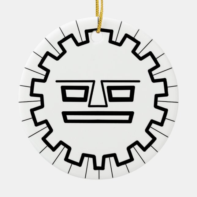 INCA SUN GOD KERAMIK ORNAMENT (Vorne)