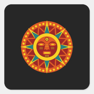 Inca Sun Quadratischer Aufkleber