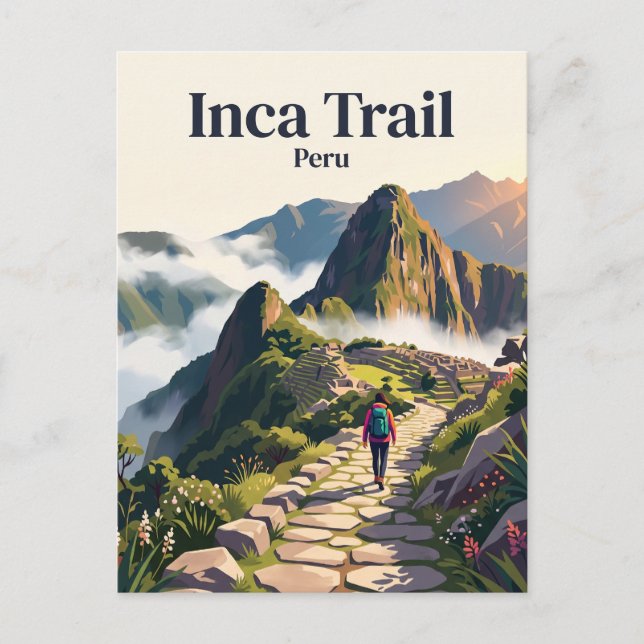 Inca-Trail Peru Postkarte (Vorderseite)
