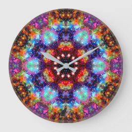 Incandescence Stellar Kaleid Große Wanduhr