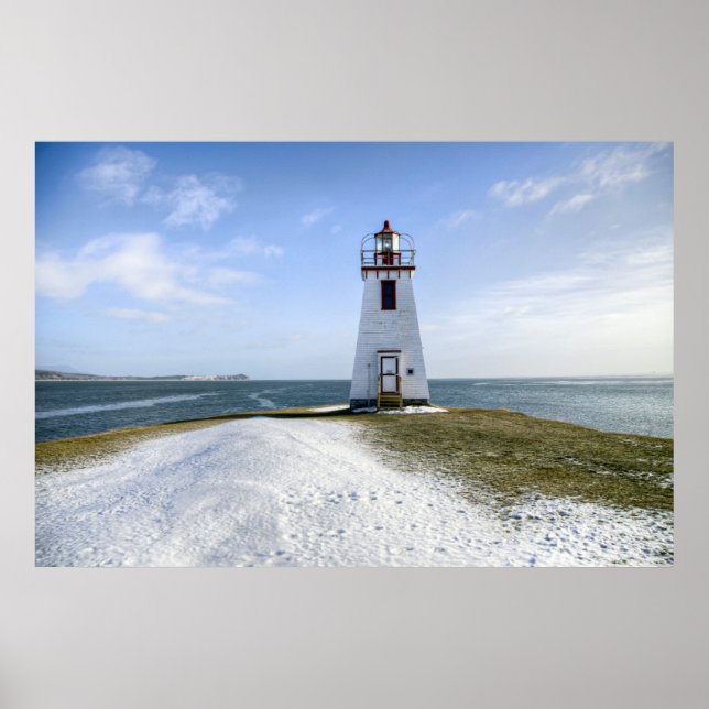 Inch Arran Lighthouse New Brunswick Poster (Vorne)