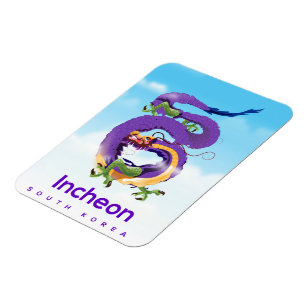 Incheon Südkorea Dragon Magnet