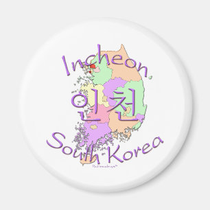 Incheon Südkorea Magnet