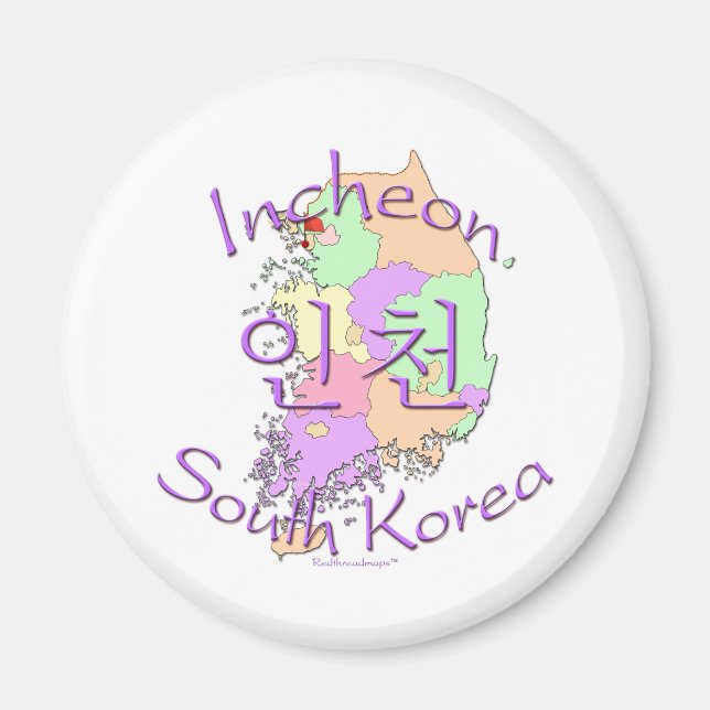 Incheon Südkorea Magnet (Vorne)