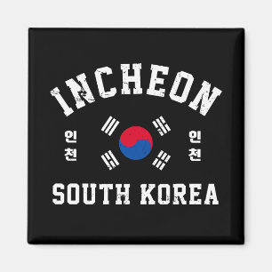 Incheon Südkorea T-Shirt Magnet