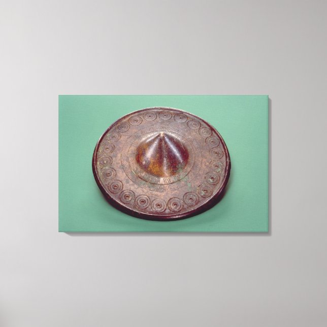 Incised Button head, from Ireland, c.700 BC Leinwanddruck (Vorderseite)