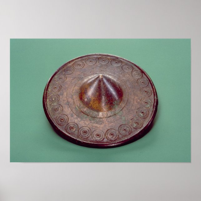 Incised Button head, from Ireland, c.700 BC Poster (Vorne)