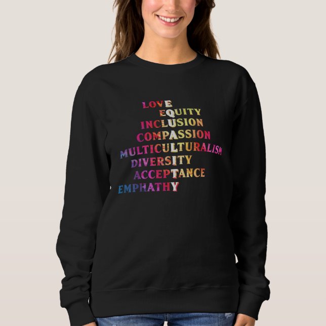 Inclusion acceptance handicap solidarity Diversity Sweatshirt (Vorderseite)