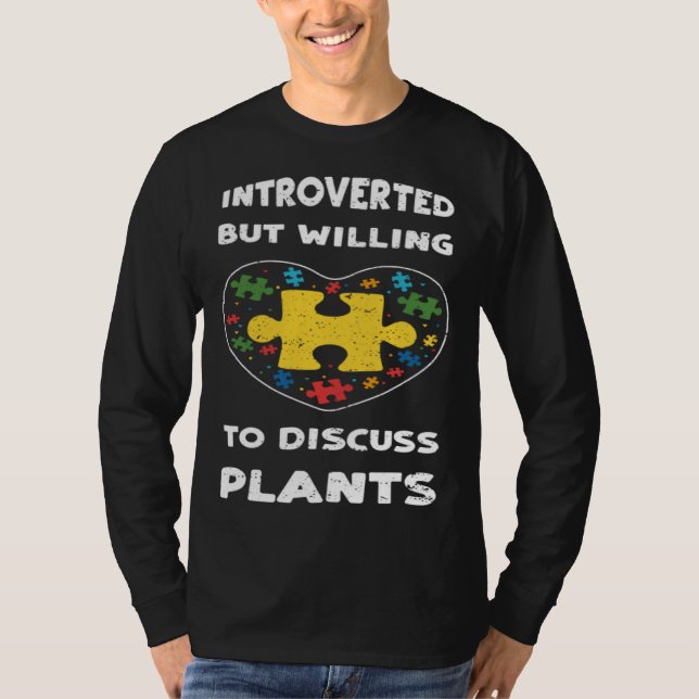 Inclusion Introverted but willing to di  Autism Aw T-Shirt (Vorderseite)