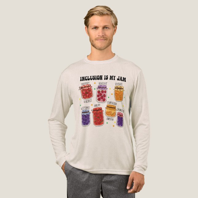 Inclusion is my Jam Funny Tri-Blend Shirt (Volle Vorderseite)