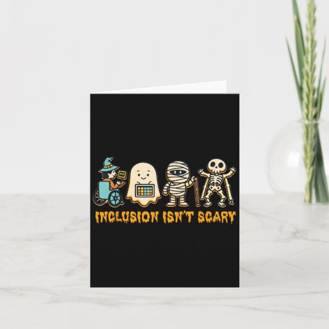 Inclusion Isn't Y Halloween Sped Teacher Women Men Karte (Vorderseite)