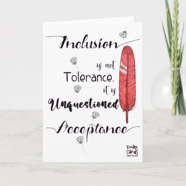 Inclusion Matters - Acceptance Karte (Vorderseite)