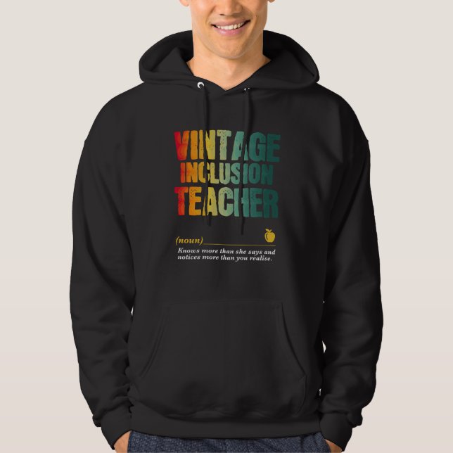 Inclusion Teacher Appreciation Week Back to School Hoodie (Vorderseite)