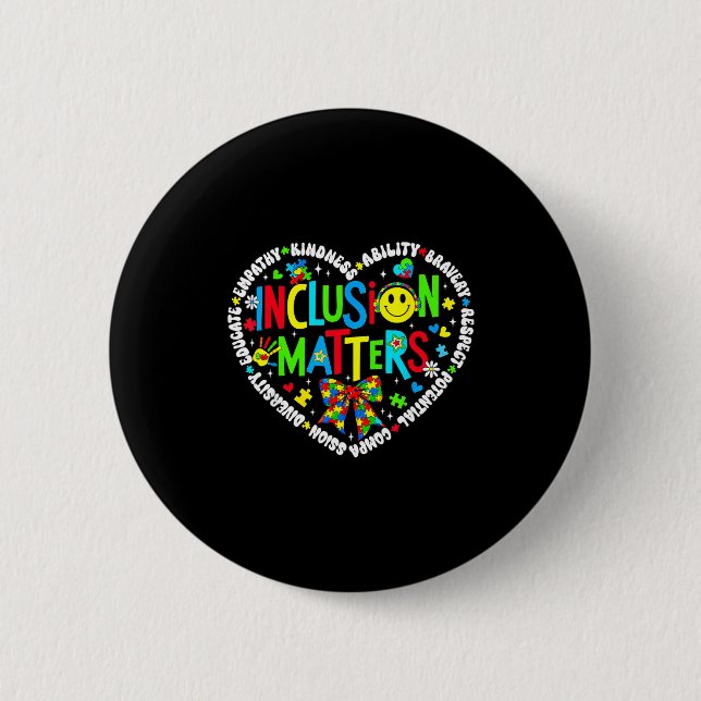 Inclusions-Sonderpädagogik-Lehrer Autismus Button (Vorderseite)