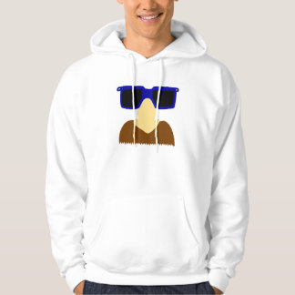 Incognito Mustache & Glasses Adult Hoodie