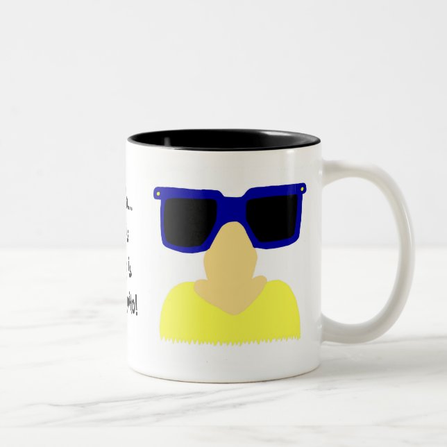Incognito Mustache & Glasses Blonde Tasse (Rechts)