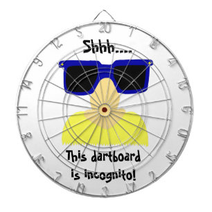 Incognito Mustache & Glasses Dartboard Dartscheibe