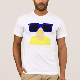 Incognito Mustache & Glasses Mens Crew Neck T-Shir T-Shirt