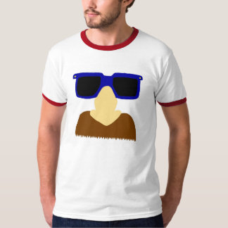 Incognito Mustache & Glasses Mens Ringer T - Shirt