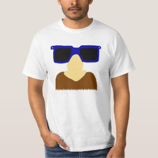 Incognito Mustache & Glasses Mens Value T - Shirt